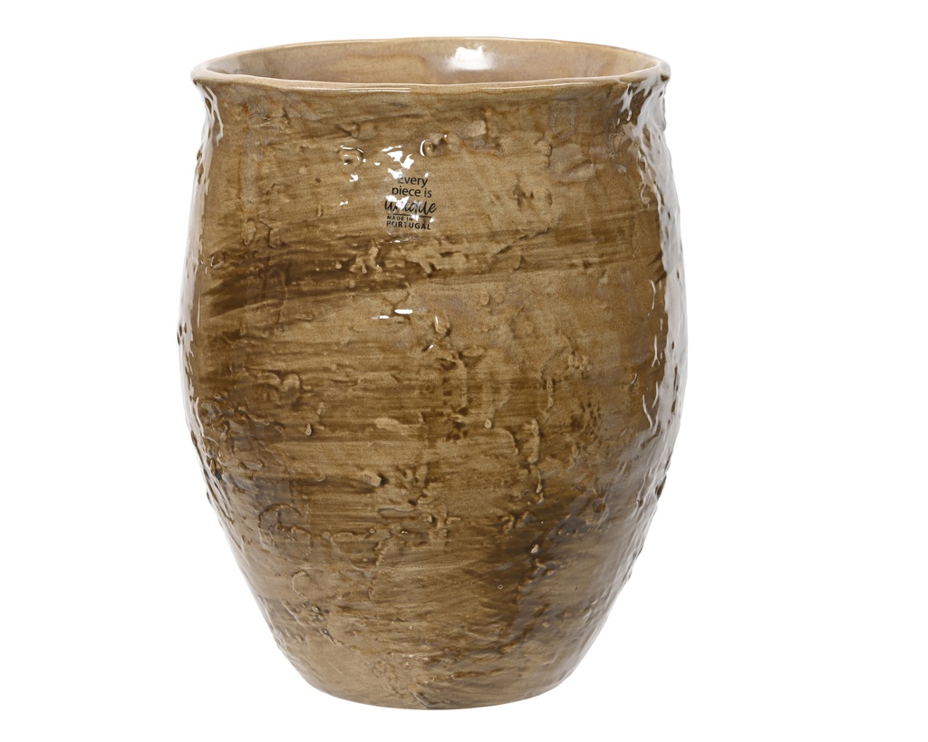 VASE FAIENCE - L22.50-W23.00-H27.50cm