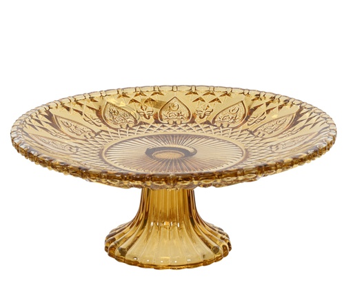 ***CAKE STAND GLASS 0 dia20.00-H8.50cm