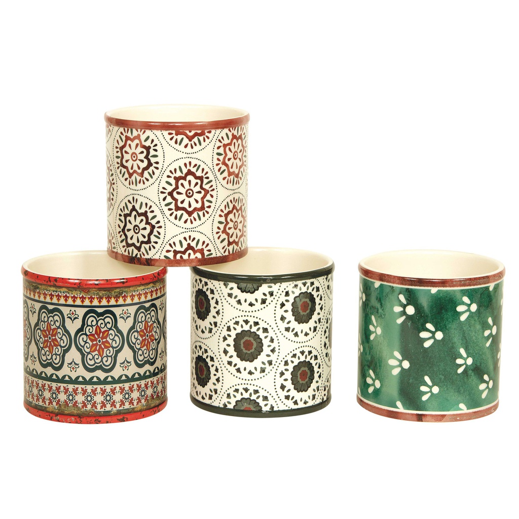 ***ROUND POT (4 DESIGNS) ØCM13XH12,5