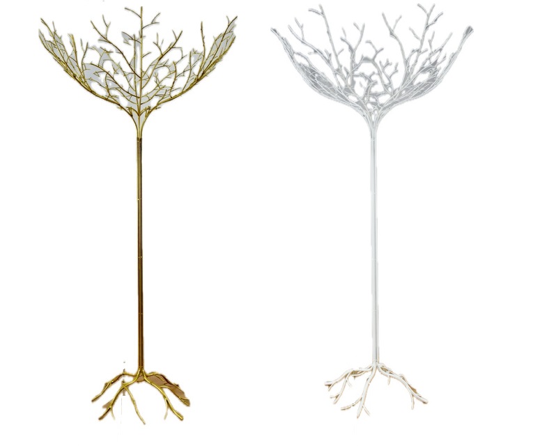 ARBOL DE METAL BLANCO - D83XH160CM - IDEAL COMO EXPOSITOR