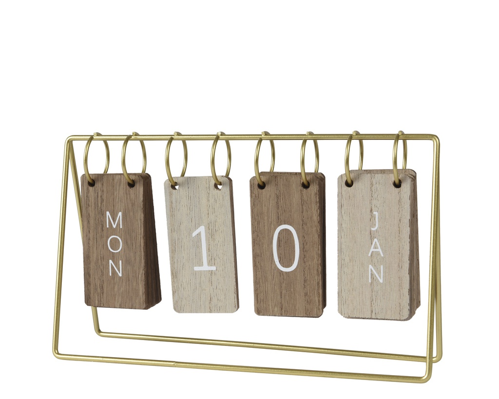 ***CALENDER MDF MULTI L24.00-W6.00-H14.00cm