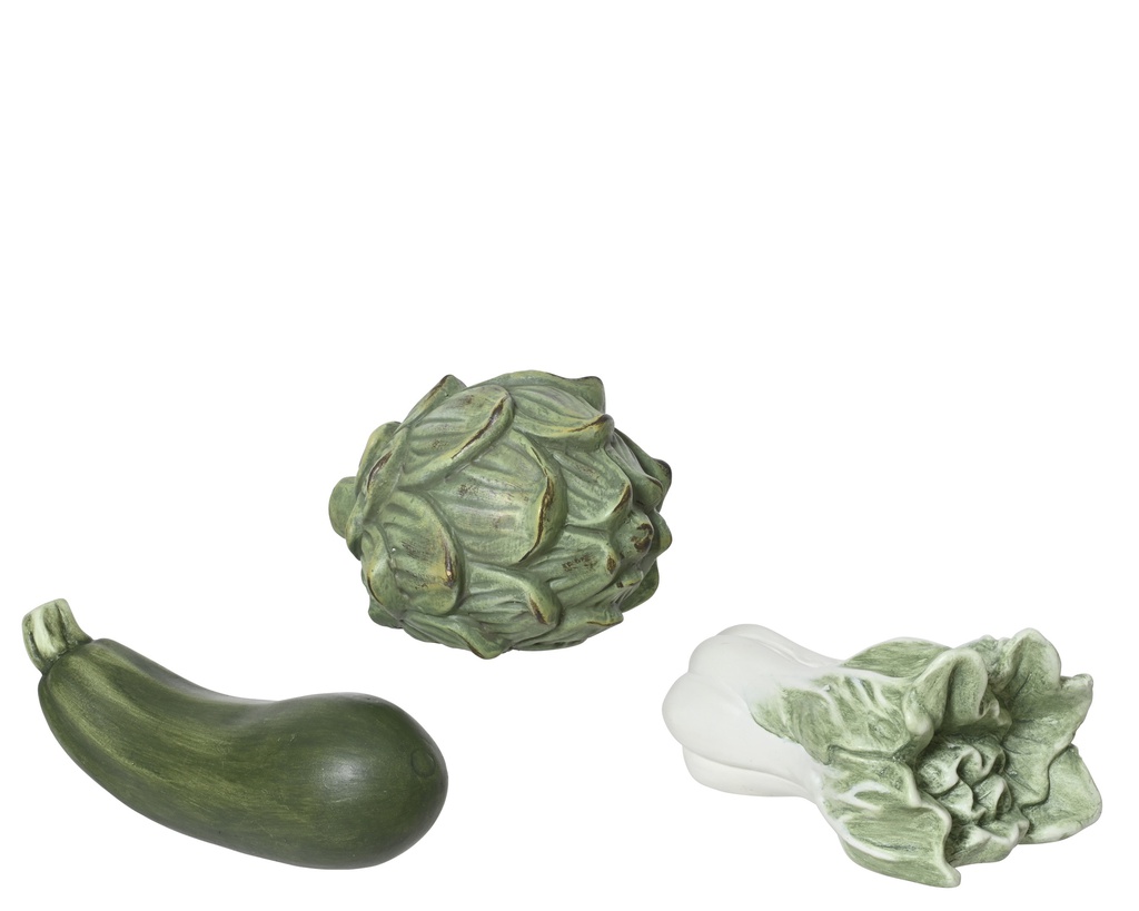 VERDURAS CERAMICA - 3 SURTIDOS - PRECIO UNIDAD -  L9.00-W8.00-H15.00cm