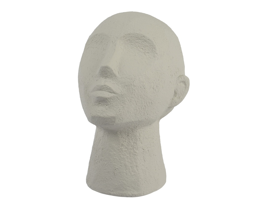 ***FIGURE POLYRESIN CREAM L16.00-W18.50-H22.80cm