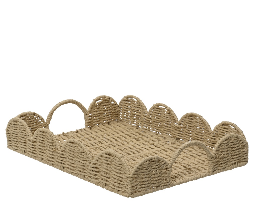 ***SERVING TRAY PAPERROPE NATURAL L7.00-W30.00-H40.00cm