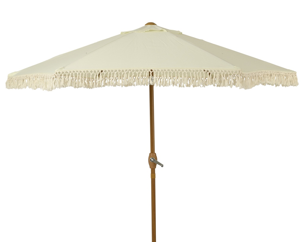 ***PARASOL POLYESTER OFF-WHITE dia220.00-H222.00cm