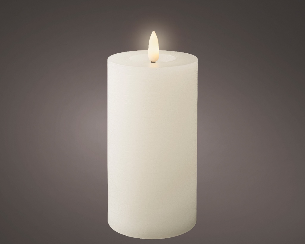 ***LED WICK CANDLE BO INDOOR WHITE/WARM WHITE dia7.00-H15.00cm-1L