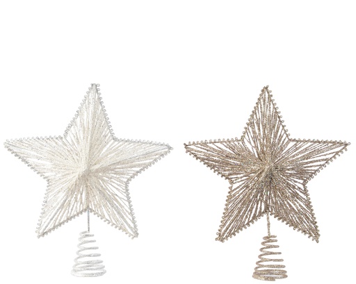 TREETOPPER IRON GLITTER L7.60-W21.50-H25CM