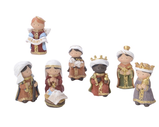 NATIVITY SET POLY L3.50-W4.50-H8CM