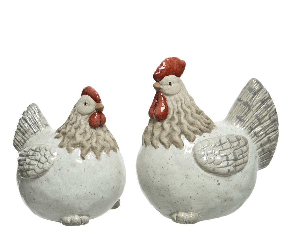 GALLINA TERRACOTTA - 12 CM - 2SURT UD