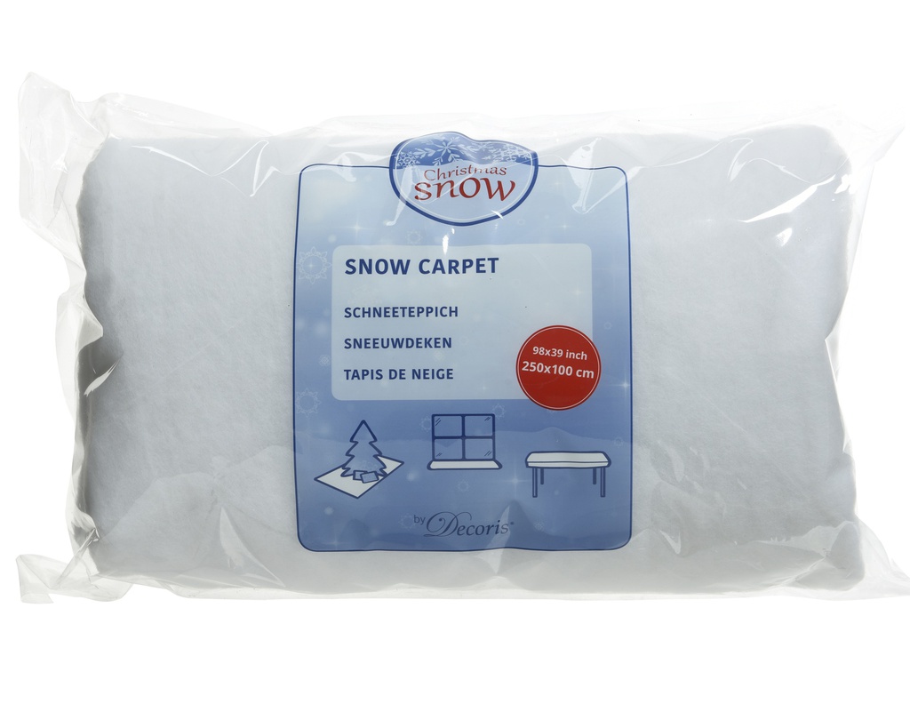 SNOW CARPET POLYESTER L250-W100-H1CM