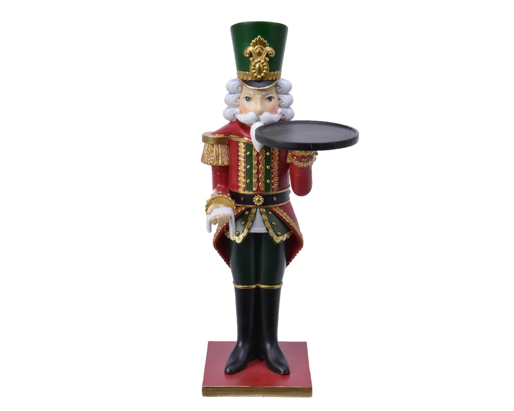 POL NUTCRACKER W SERVING PLATE L14.70-W15.20-H36.20CM