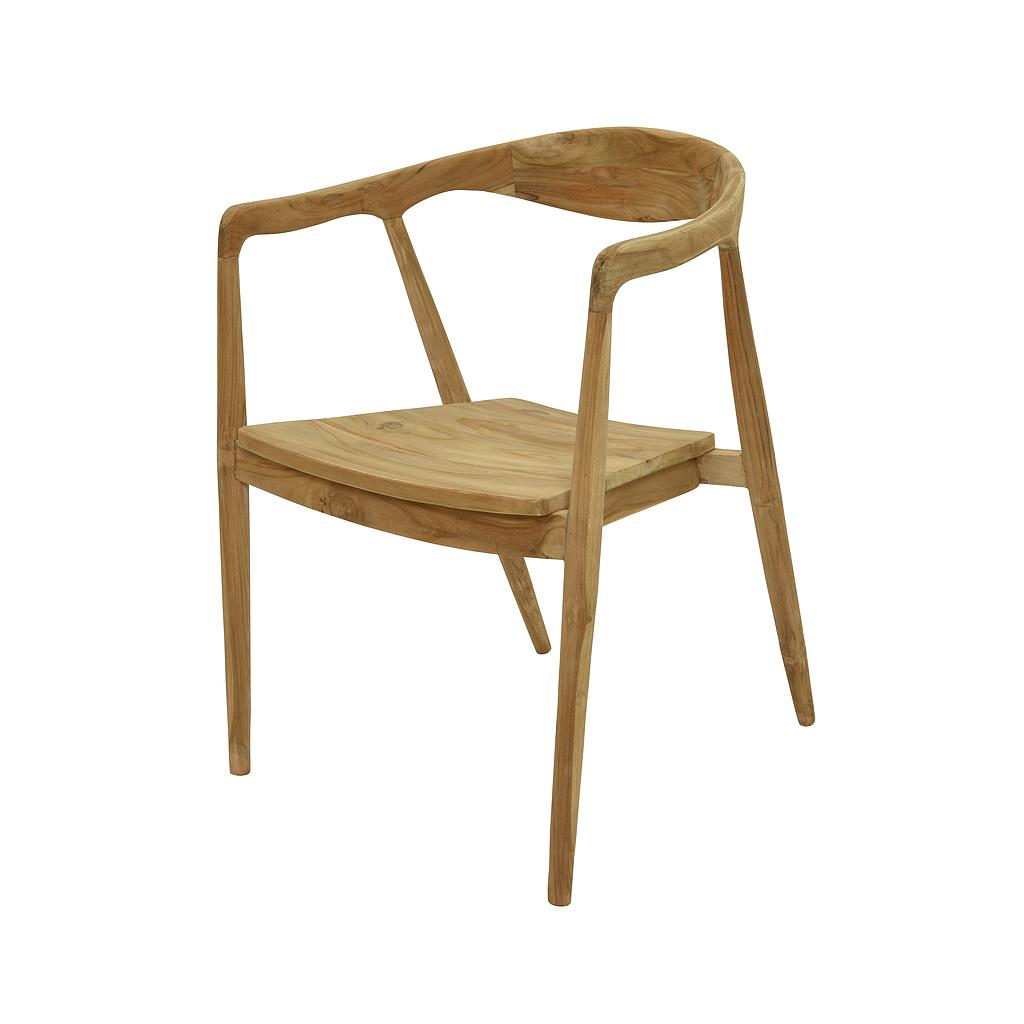 SILLA MADERA DE TEKA-60X55X78CM