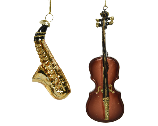 FIG CRIS COLG &quot;INSTRUMENTOS&quot; - 12CM - DORADO 2SURT UD