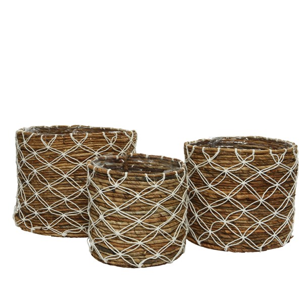 BASKET BANANA LEAF DIA33-L33-W33-H31CM