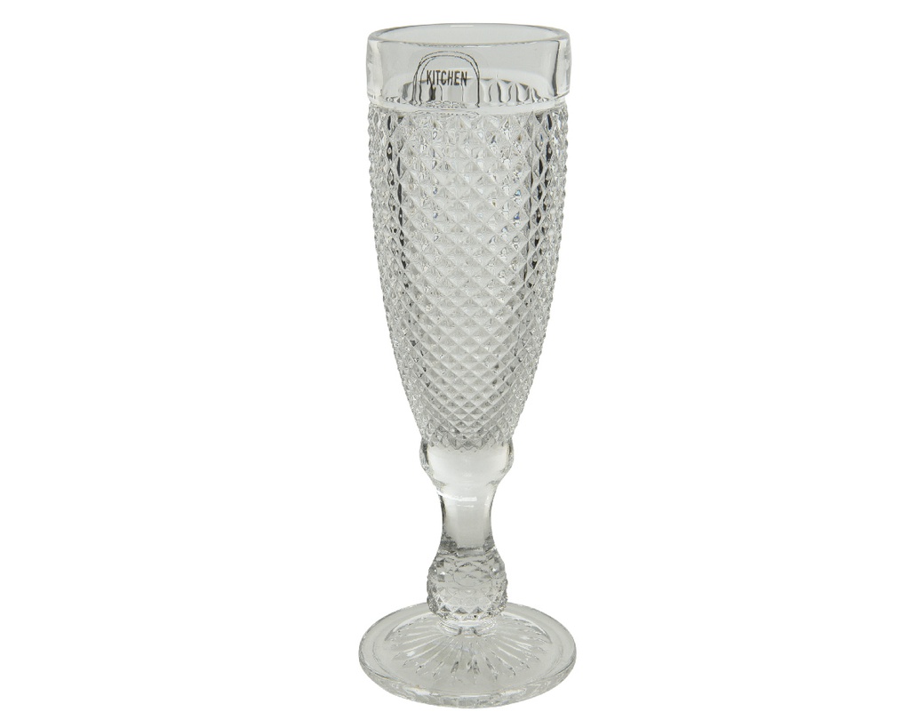 COUPE DE CHAMPAGNE EN VERRE DIA7.20-H20CM