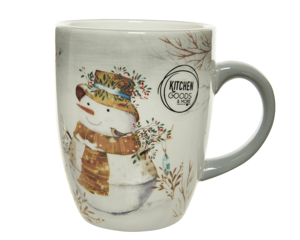 TAZA CERAMICA MUÑECO NIEVE - FOOD SAFE