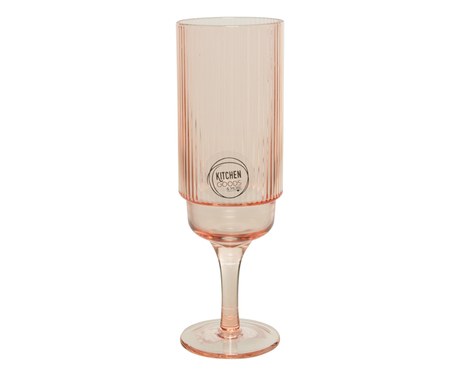 COUPE DE CHAMPAGNE EN CRISTAL - ROSE 