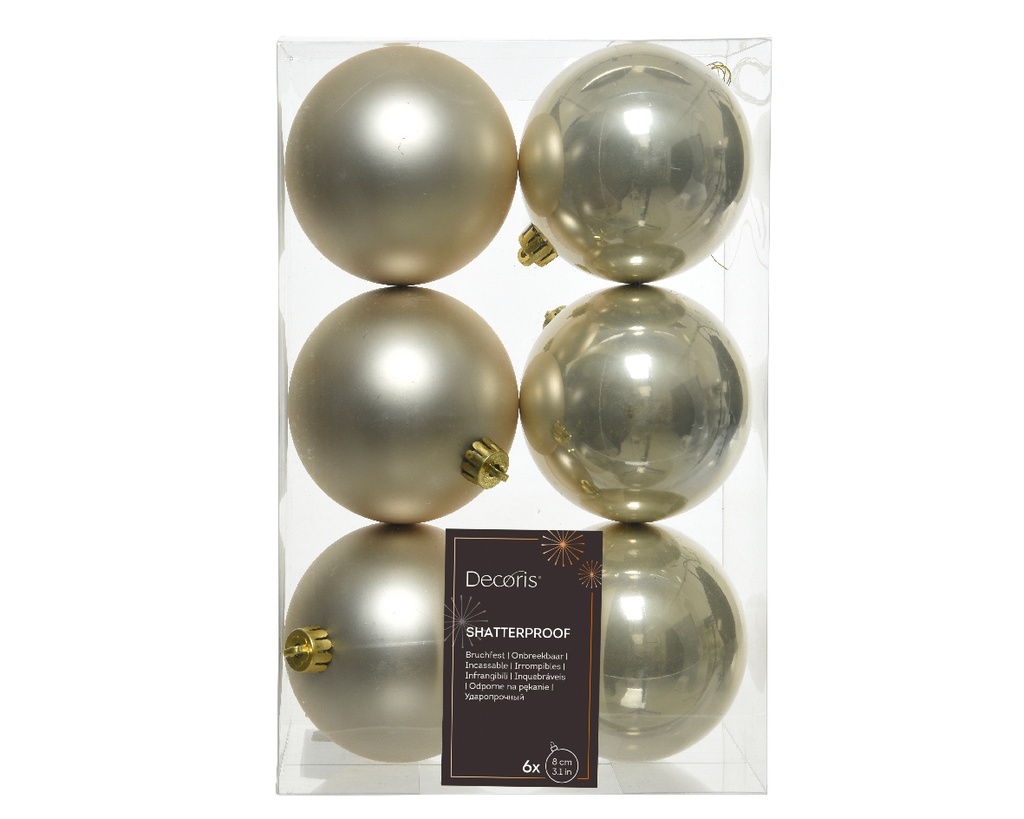 BAUBLES SHATTERPROOF DIA8CM