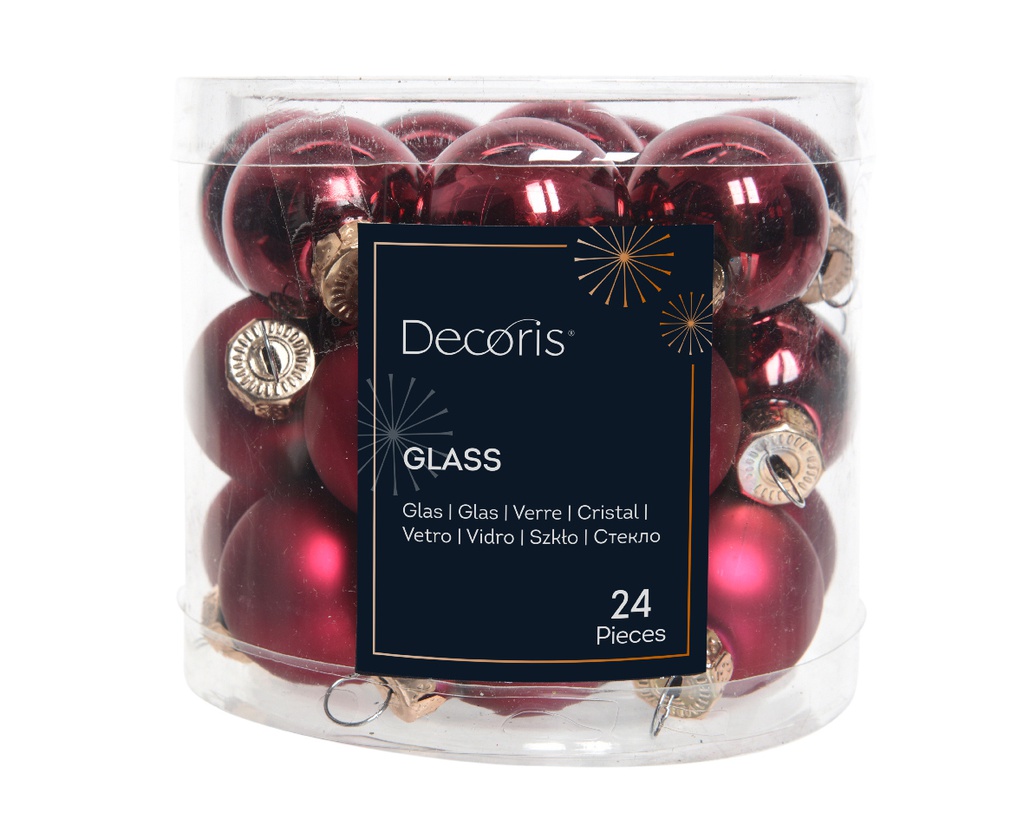 BAUBLES GLASS DIA2.50CM