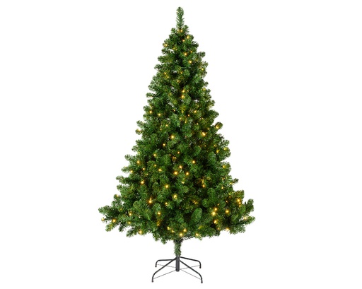 ARBRE IMPERIAL AVEC LUMIERE - VERT - QUALITE - DIA147-H240CM-460L