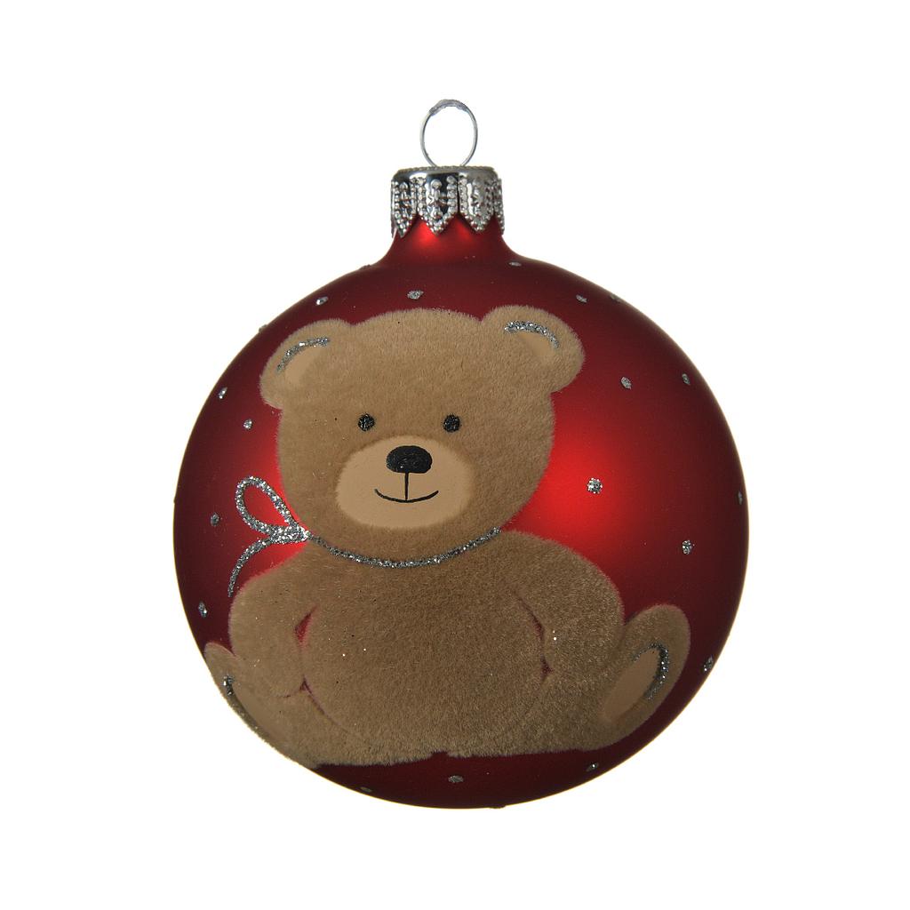 GL DECO BAUBLE TEDDY BEAR DIA8CM