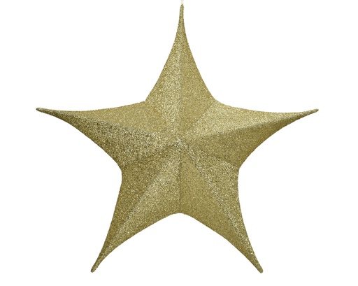 ESTRELLA TELA DORADA - PLEGABLE - 80CM