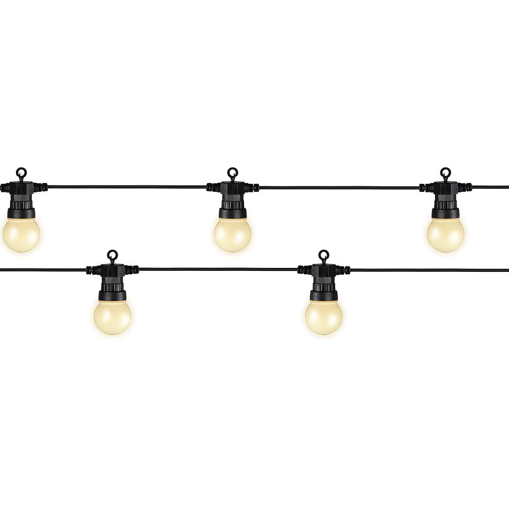 GUIRLAND AVEC AMPOULES 950CM - 20LED/QUA/EXT EXTSET BLANCHES