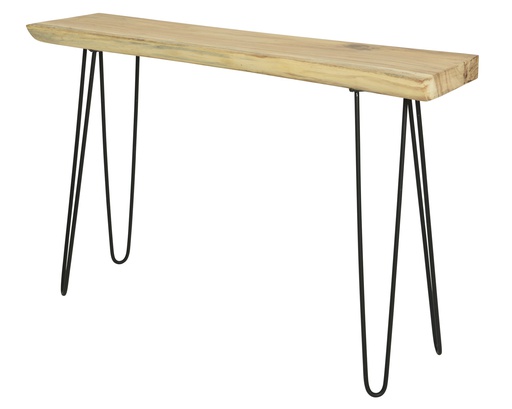 MESA AUXILIAR MADERA SUAR Y METAL