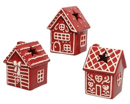 [4-522176] LUZ DE TE CERAMICA - FORMA CASITA - 12CM - 3 DISEÑOS - PRECIO UNIDAD