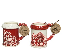 [4-522178] TAZA CERAMICA CASITA - 2 DISEÑOS - PRECIO UNIDAD