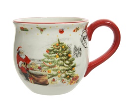 [4-607816] TAZA CERAMICA MOTIVO NAVIDEÑO - FOOD SAFE