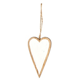 [PV-N687-01] CORAZON MADERA - BLANCO -  5X8,5CM - 6 UNIDADES