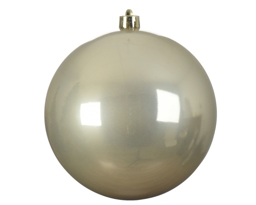 BOULE DE NOEL EN PLASTIQUE - PERLE - dia14cm