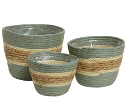 [4-838798] ***PLANTER PAPERROPE dia20-H17cm