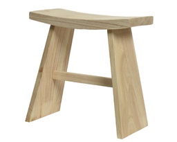 [4-842277] ***STOOL PAULOWNIA WOOD L20-W40-H40cm