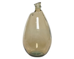 [4-870178] ***VASE RECYCLED GLASS dia26-H47cm