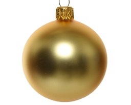 [4-113016] BAUBLE GLASS MATT LIGHT GOLD dia15cm