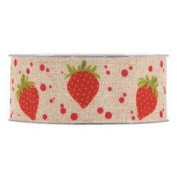 [PV-4527G-52] ***NASTRO STRAWBERRIES MM40X20MT DOVE-GREY