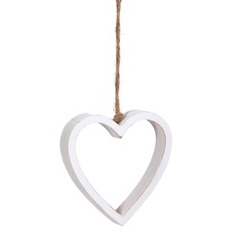 [PV-N109M-01] ***WOOD HEART CM10X10X2 WHITE