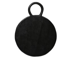 [4-381019] ***CHOPPING BOARD MANGOWOOD BLACK L2.00-W30.00-H38.00cm