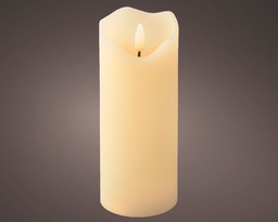 [4-487096] ***LED WICK CANDLE BO INDOOR CREAM/WARM WHITE dia7.00-H17.00cm-1L