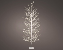 [4-491626] ARBRE DE NOËL BLANC POUR EXTERIEUR - MICROLED LUMIERE CHAUDE - dia40.00-H180.00cm-1755L