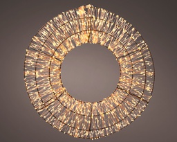 [4-496471] COURONNE DE LED BLANCHE/DORE - dia58.00-L8.00cm-3000L