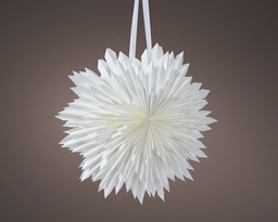 [4-523586] ***SNOWFLAKE INDOOR WHITE/WARM WHITE dia60.00-H60.00cm-1L