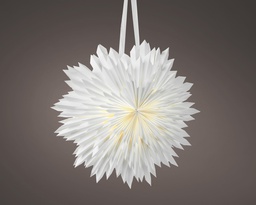 [4-523587] ***SNOWFLAKE INDOOR WHITE/WARM WHITE dia45.00-H45.00cm-1L