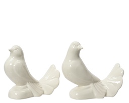 [4-531135] ***PIGEON PORCELAIN WHITE L18.00-W8.00-H15.50cm