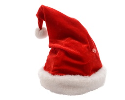 [4-548230] GORRO SANTA CON MUSICA Y MOVIMIENTO - L22.00-W22.00-H30CM