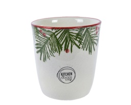 [4-608814] TASSE CERAMIQUE MOTIFS NOËL - L10.00-W10.00-H10.00cm