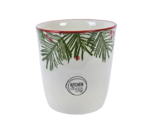 TASSE CERAMIQUE MOTIFS NOËL - L10.00-W10.00-H10.00cm