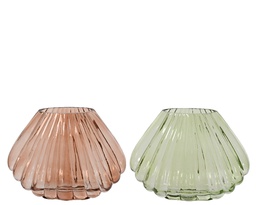 [4-640678] VASE EN CRISTAL L10.00-W24.00-H18.50cm